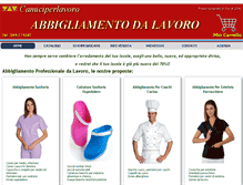 Tablet Screenshot of camiciperlavoro.com